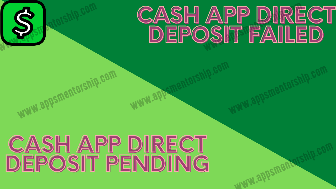 How to fix Cash App direct deposit pending?