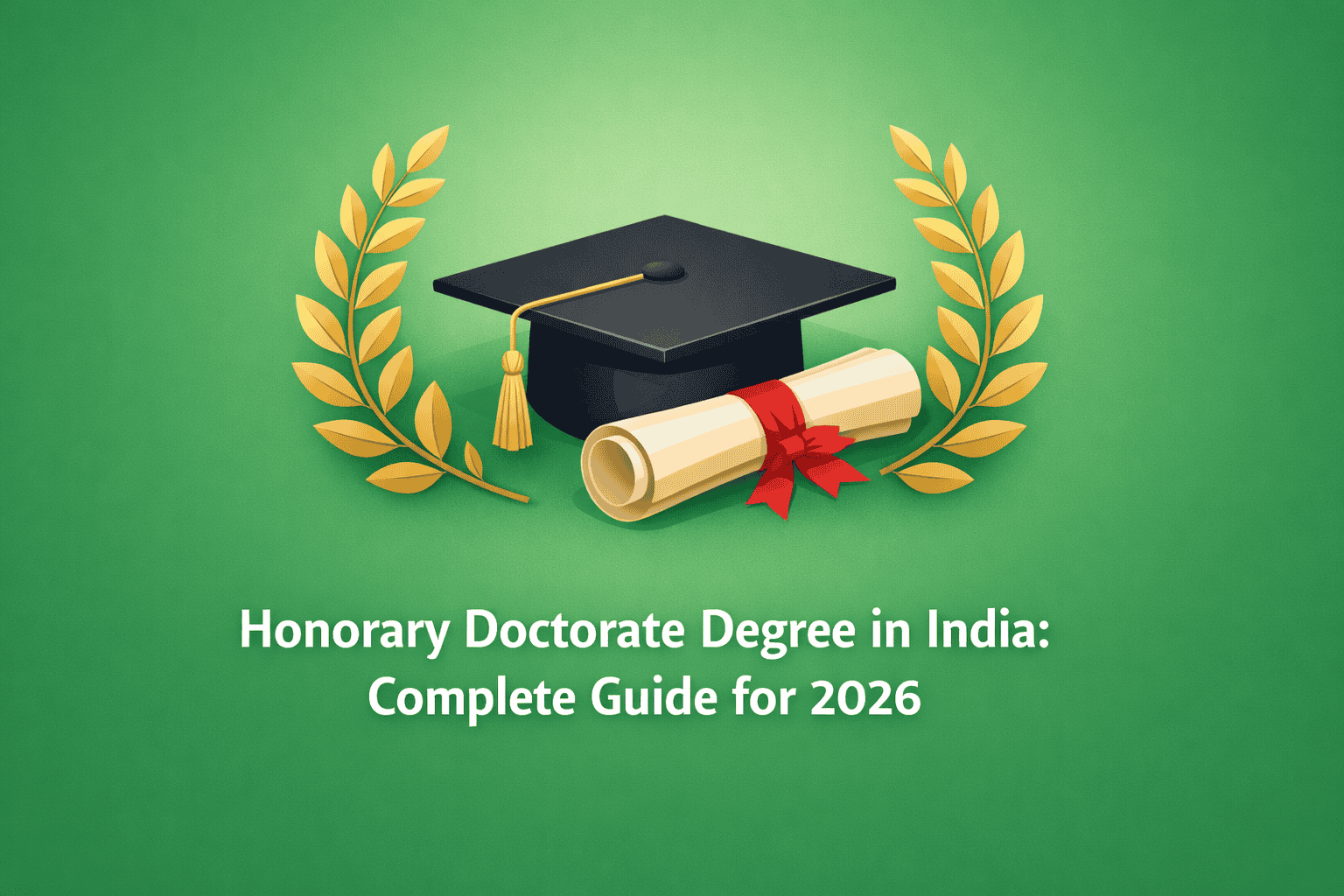 Honorary Doctorate Degree in India: Complete Guide for 2026