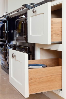 Classic Bespoke oak dovetail drawers