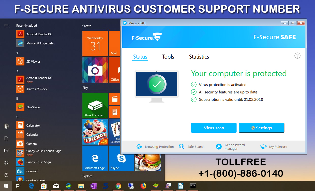 Steps to install F-secure Antivirus