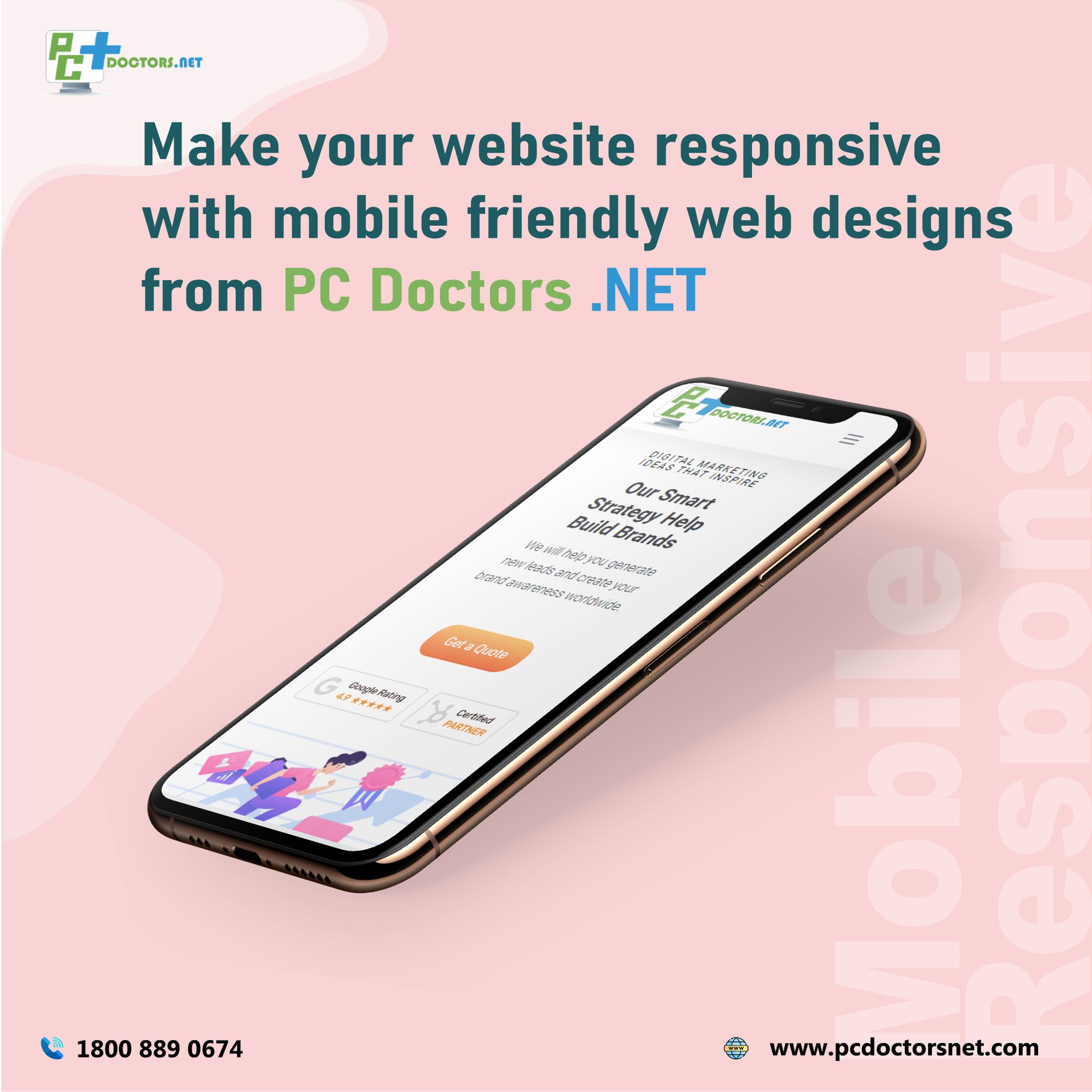 Make your mobile-friendly website from PC Doctors .NET