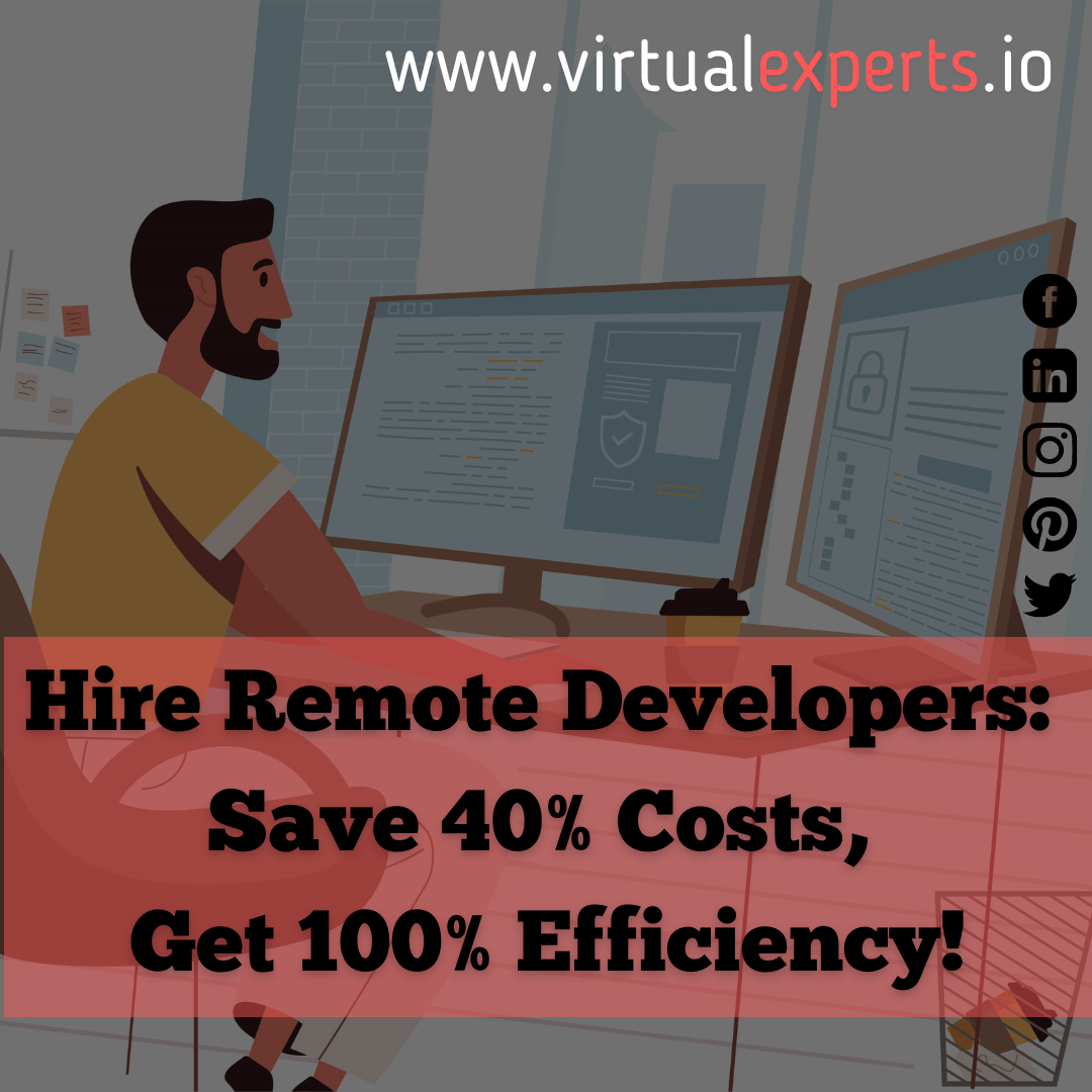 Hire Remote Developers: Save 40% Costs, Get 100% Efficiency!