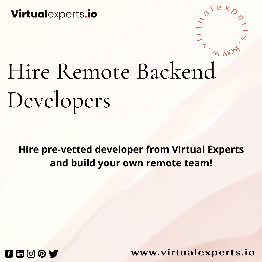 Hire Remote Backend Developers | Virtual Experts