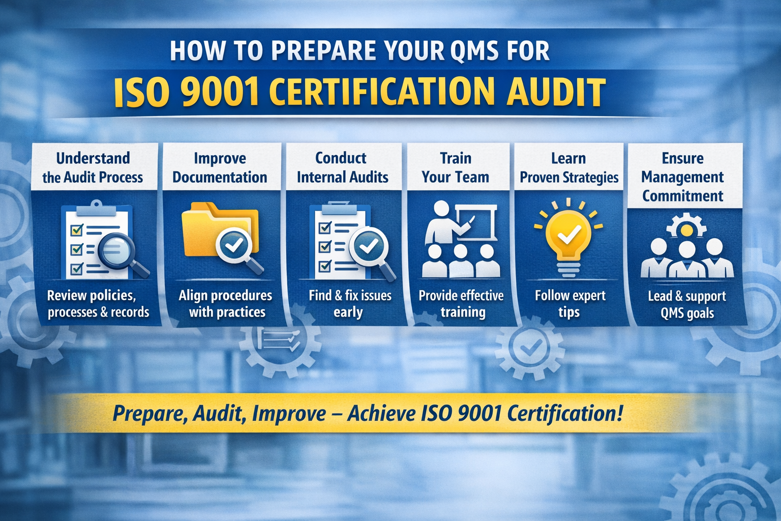 How to Prepare Your QMS for ISO 9001 Certification Audit