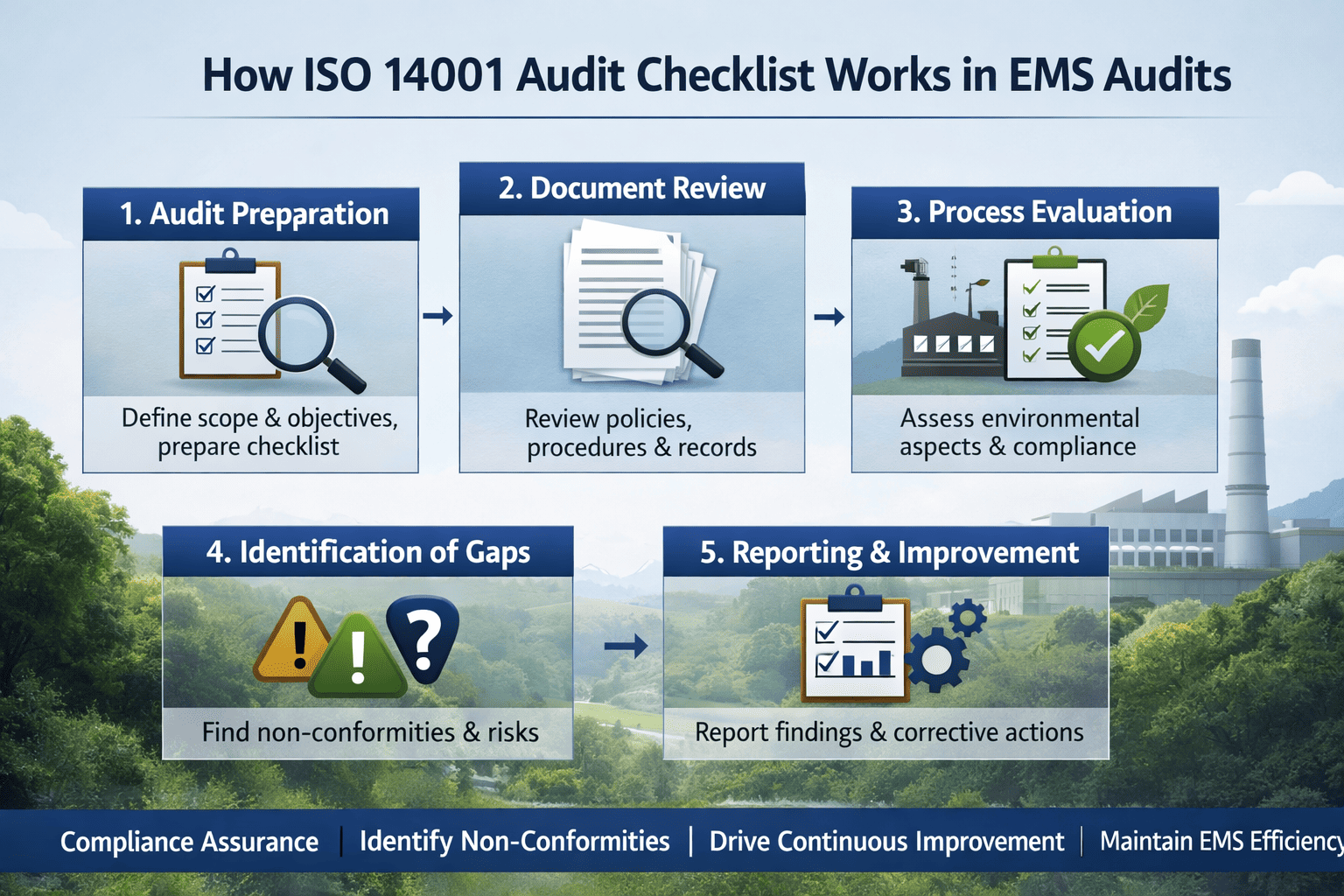 How ISO 14001 Audit Checklist Works in EMS Audits