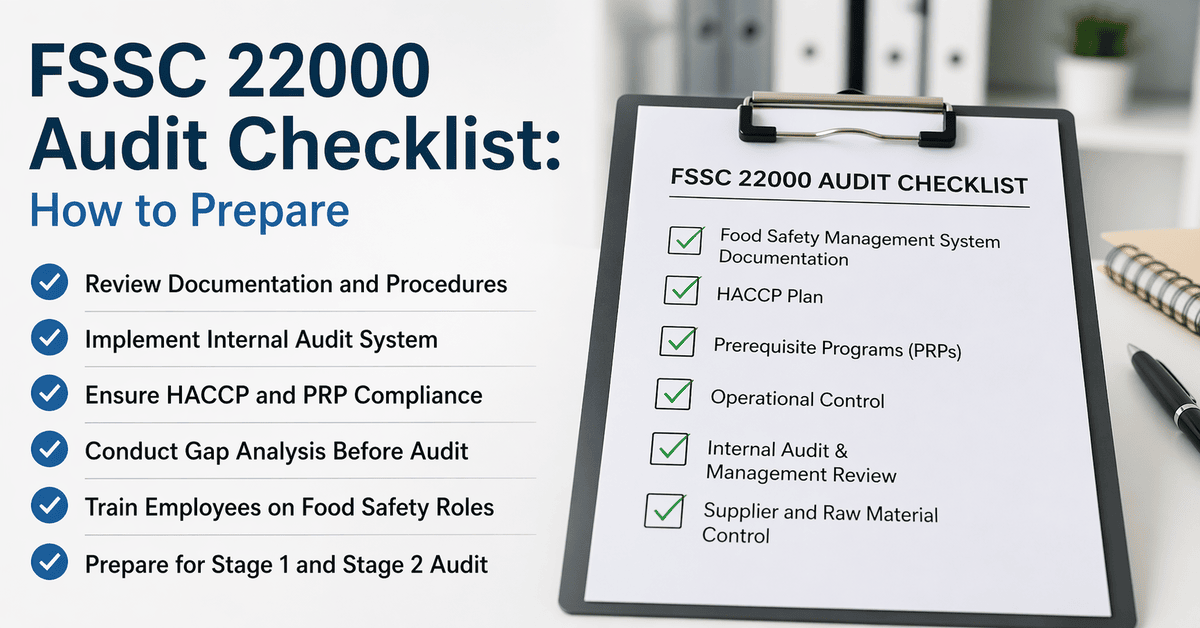 FSSC 22000 Audit Checklist: How to Prepare
