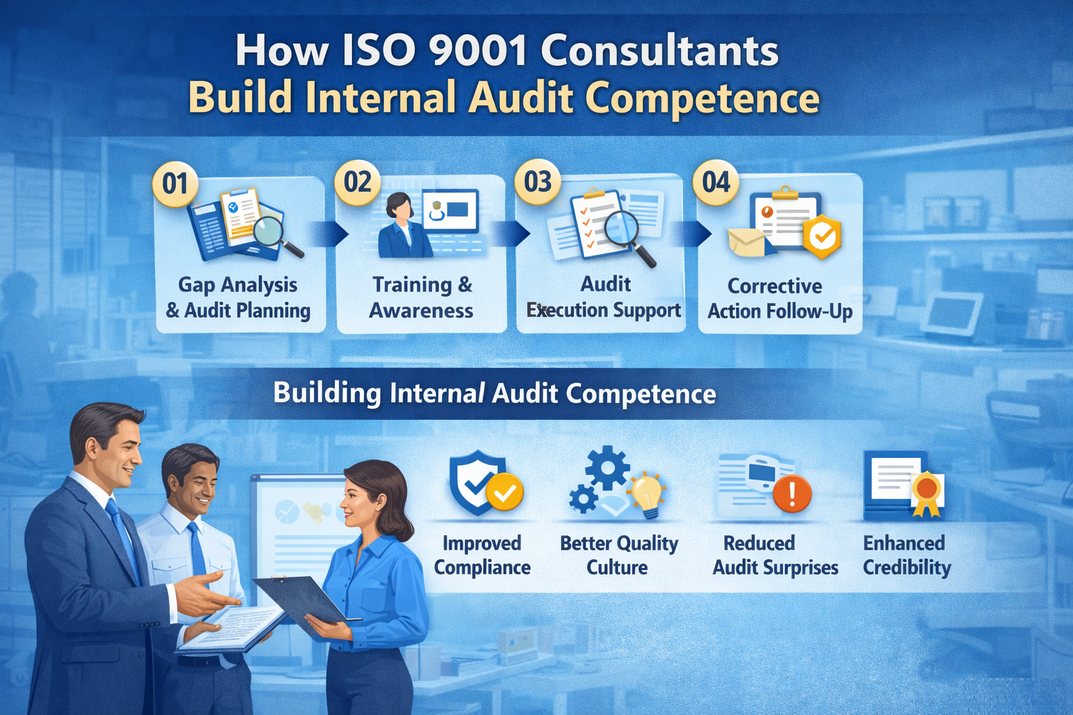 How ISO 9001 Consultants Build Internal Audit Competence