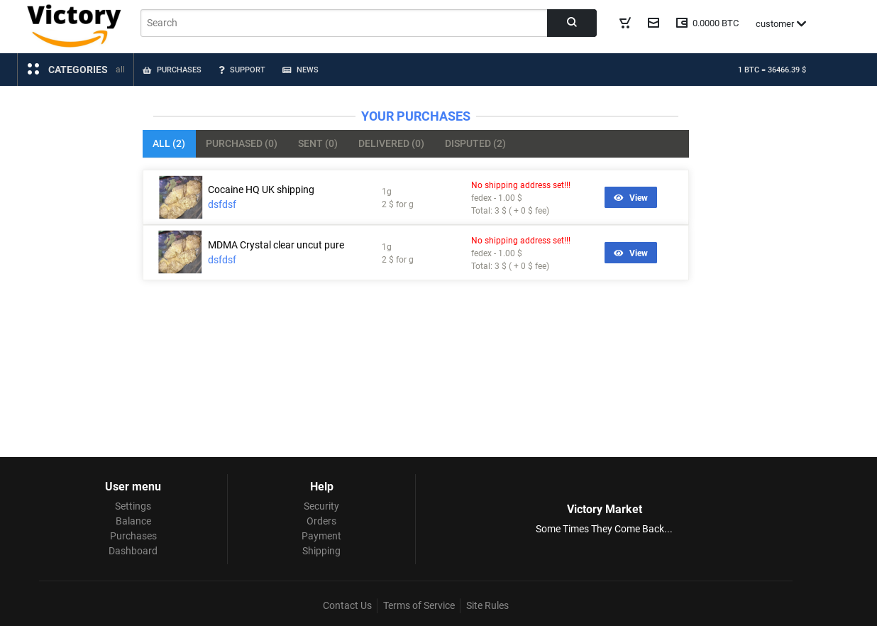 Victory Market - The Darknet’s Ebay