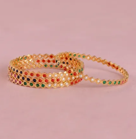 Pearl women’s bangles and bracelets in India Women’s Bangles