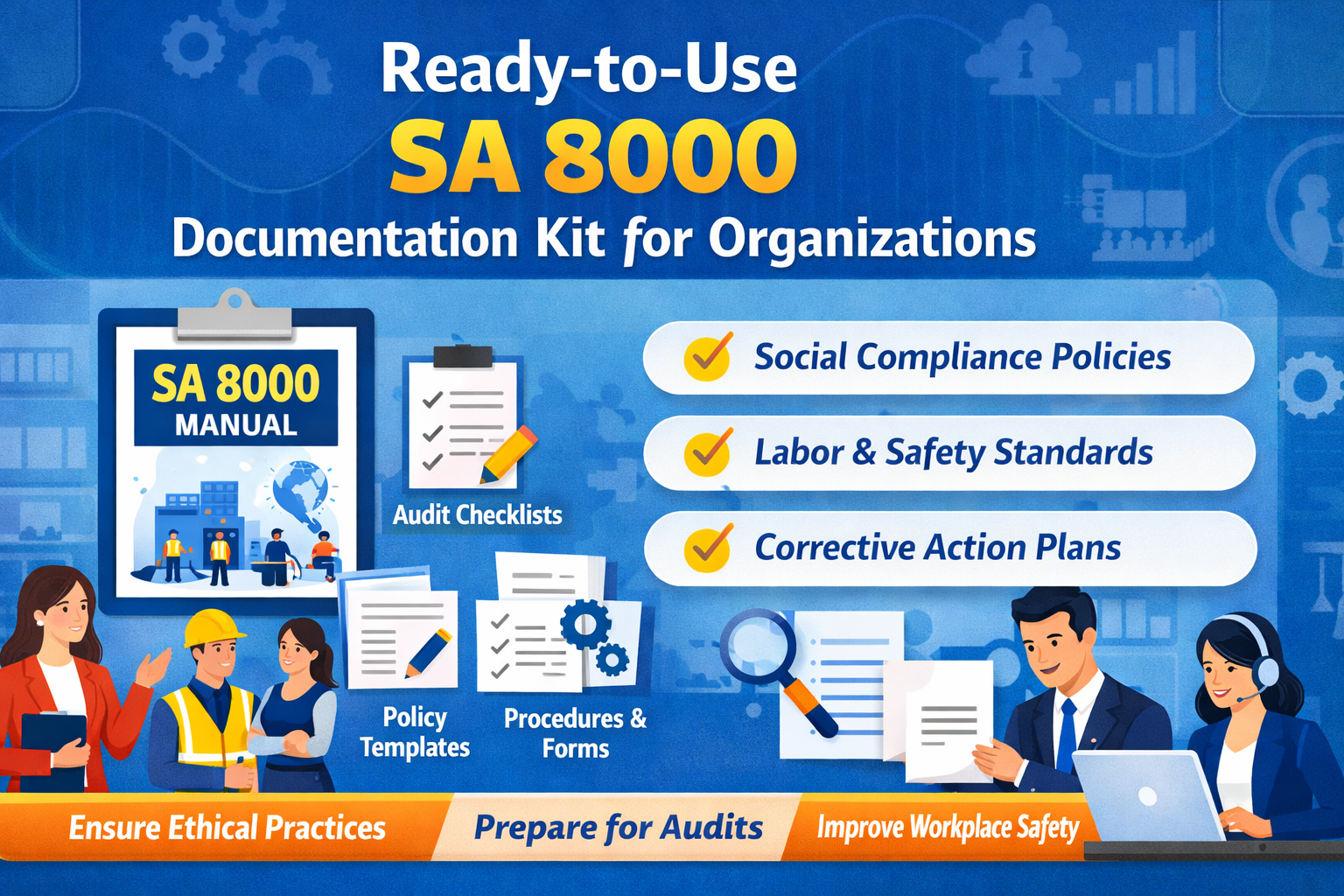 Ready-to-Use SA 8000 Documentation Kit for Organizations