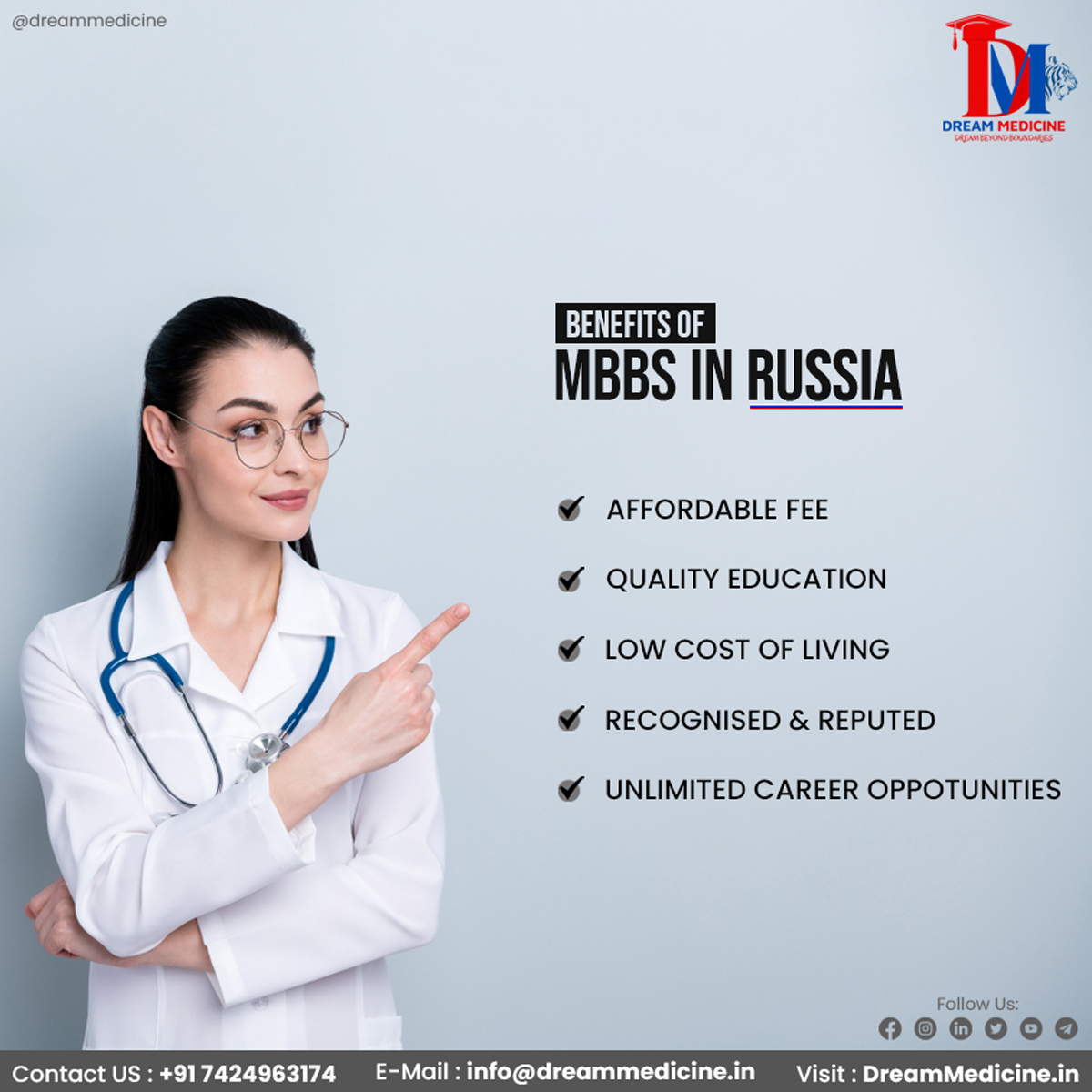 Benefits of studying MBBS in Russia for Indian Students 