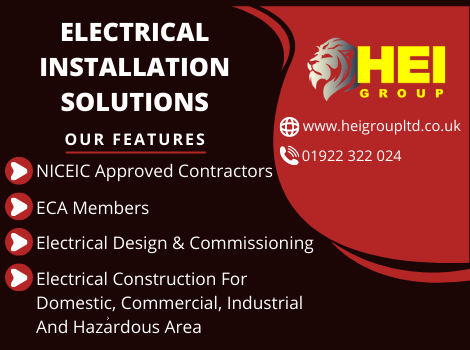 Residential Electrical Contractors Walsall West Midlands