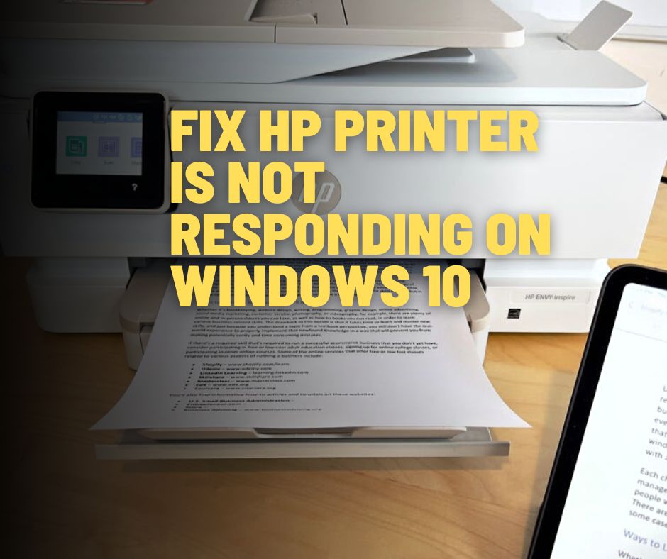 Fix HP Printer is Not Responding on Windows 10 