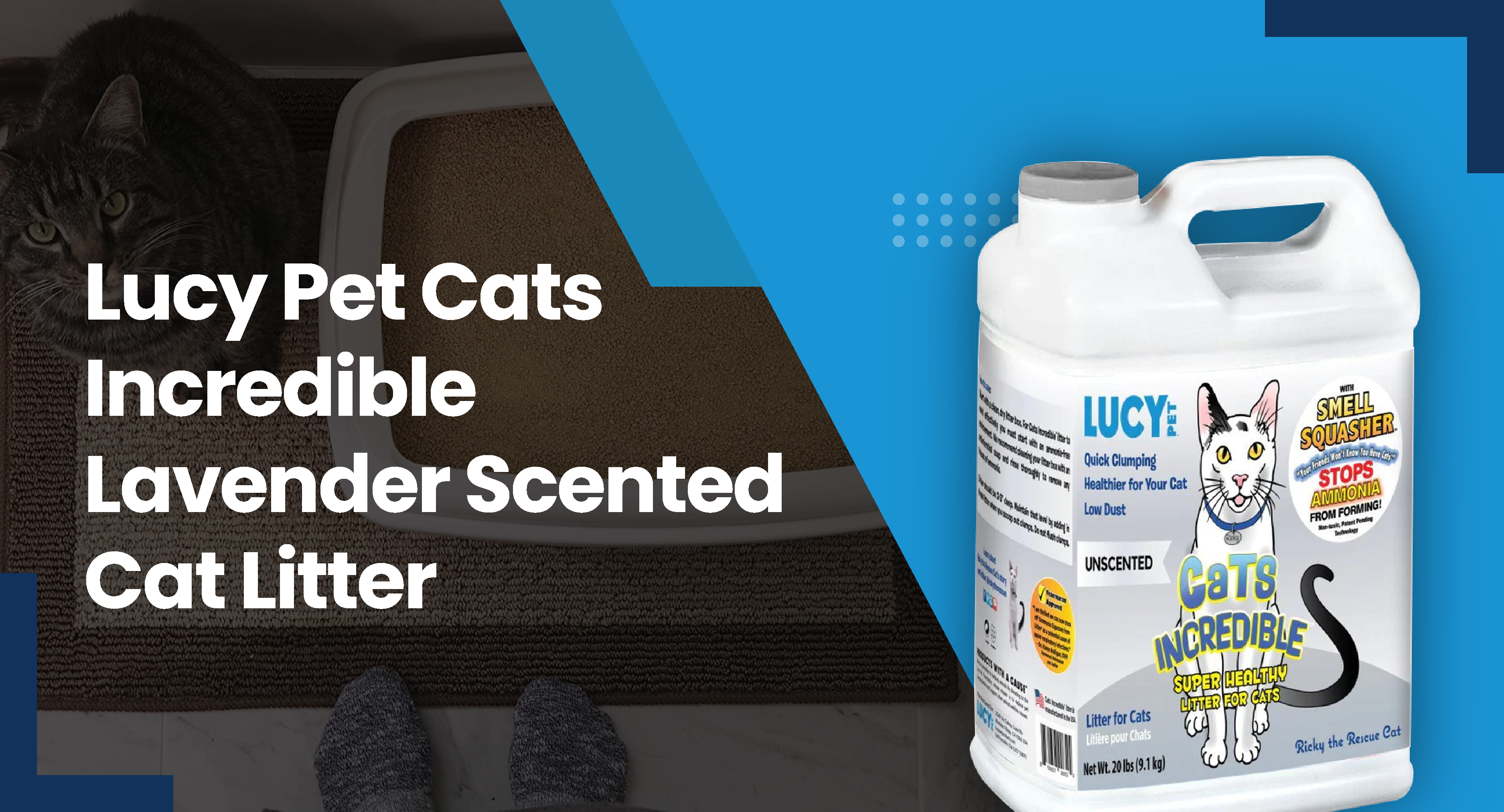 Lucy Pet Cats Incredible Lavender Scented Cat Litter