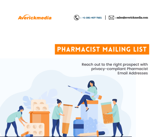 100% Verified Pharmacists Email List in US From AverickMedia 