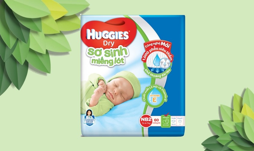 Cách chọn size tã bỉm Huggies phù hợp