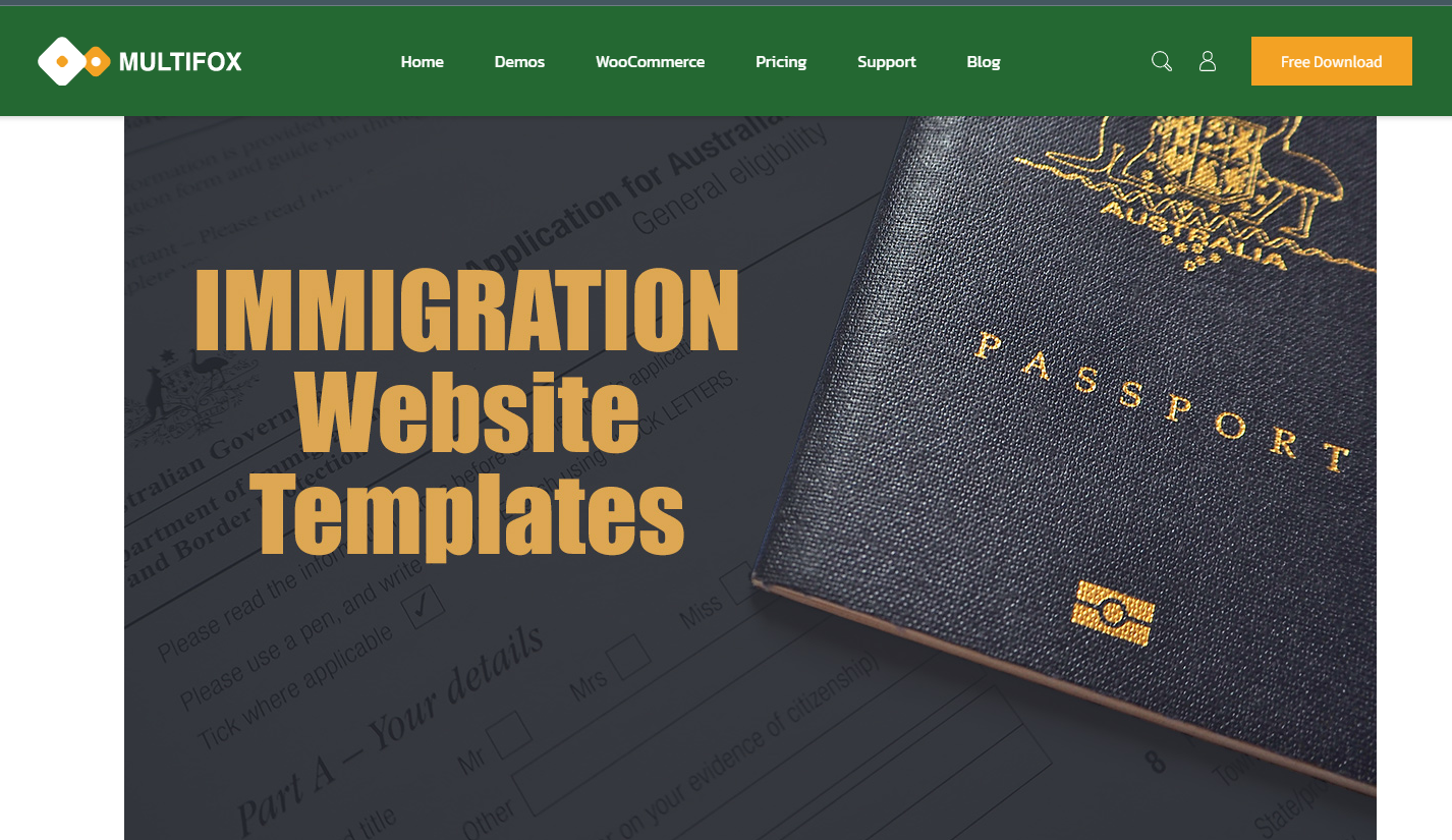 9 Best Immigration Website Templates