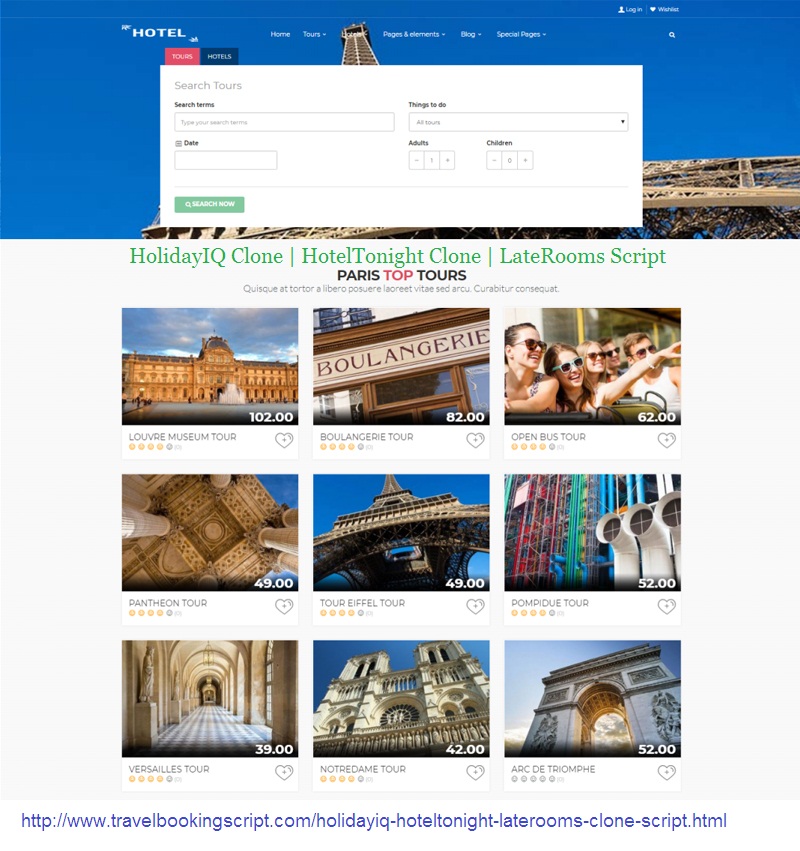HotelTonight Clone | LateRooms Script – Travel booking Script