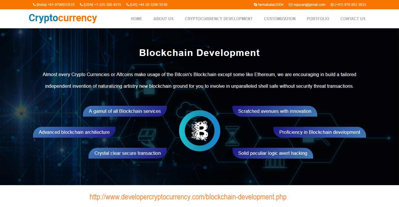 Blockchain Development Company India | Developer Cryptocurrency