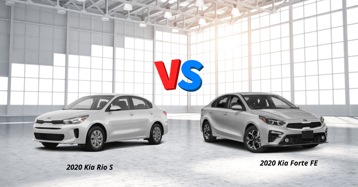 2020 Kia Forte FE Vs. 2020 Kia Rio S