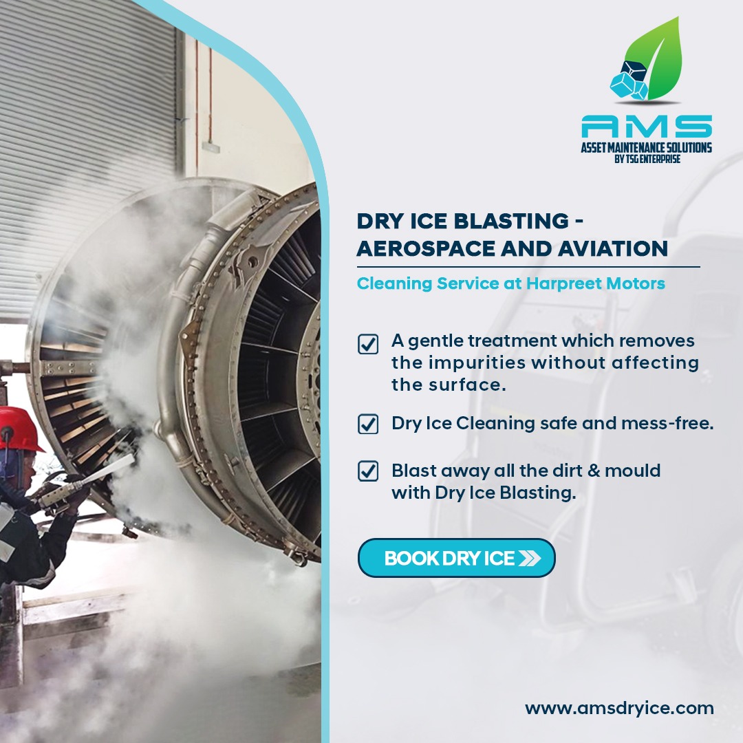 Aerospace and Aviation Dry Ice Blasting Cleaning