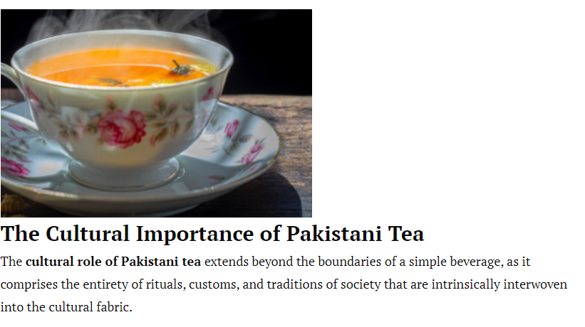 Pakistani Tea