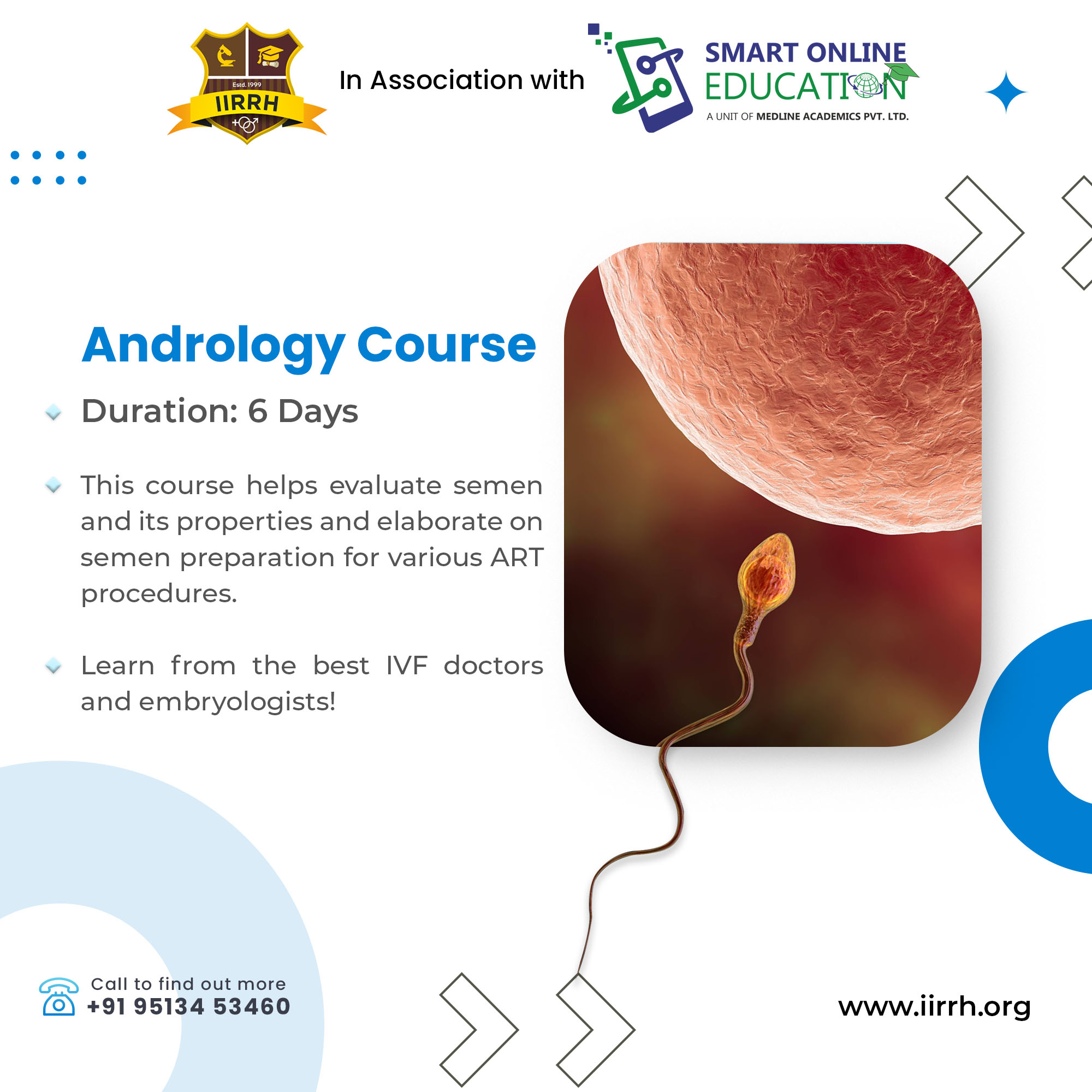 Why  IIRRH  is  best  institution  to  study  andrology?