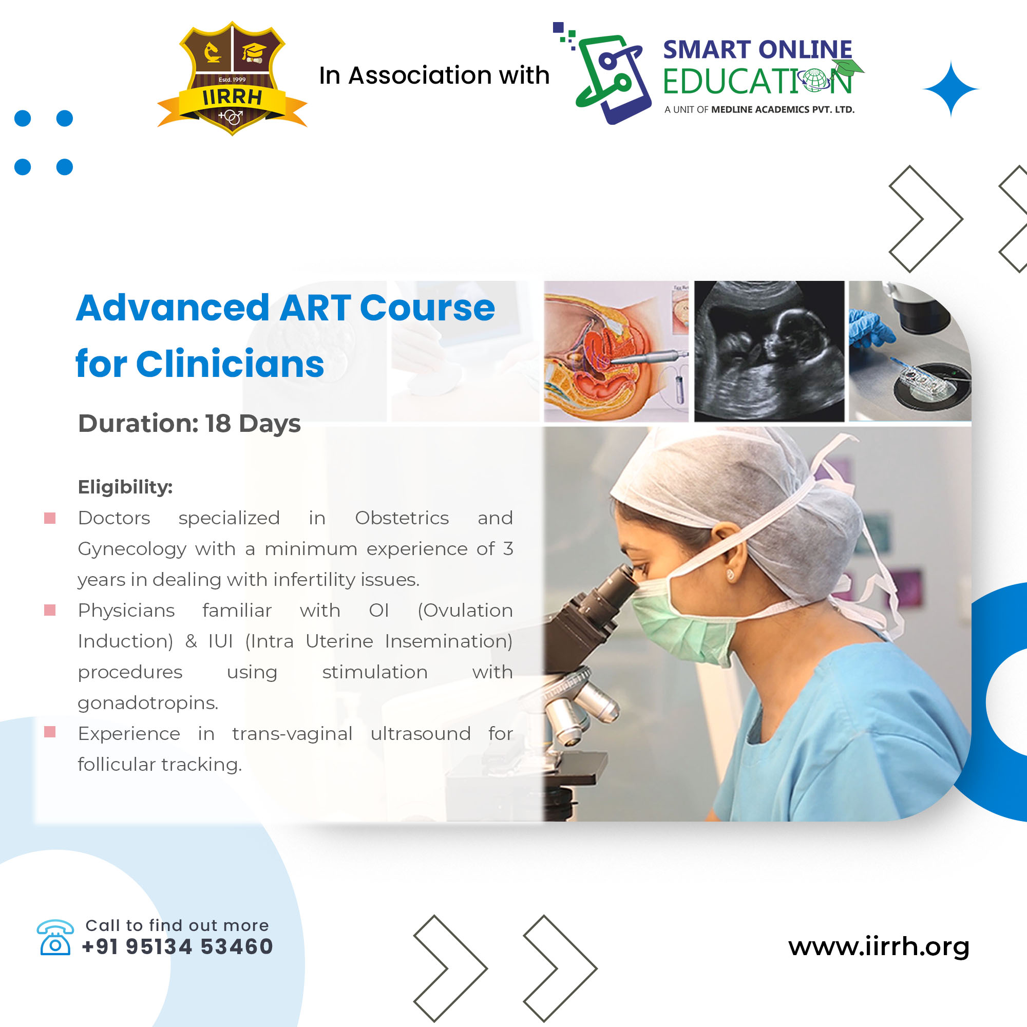 Institute that help infertility specialists to create miracles in their profession.