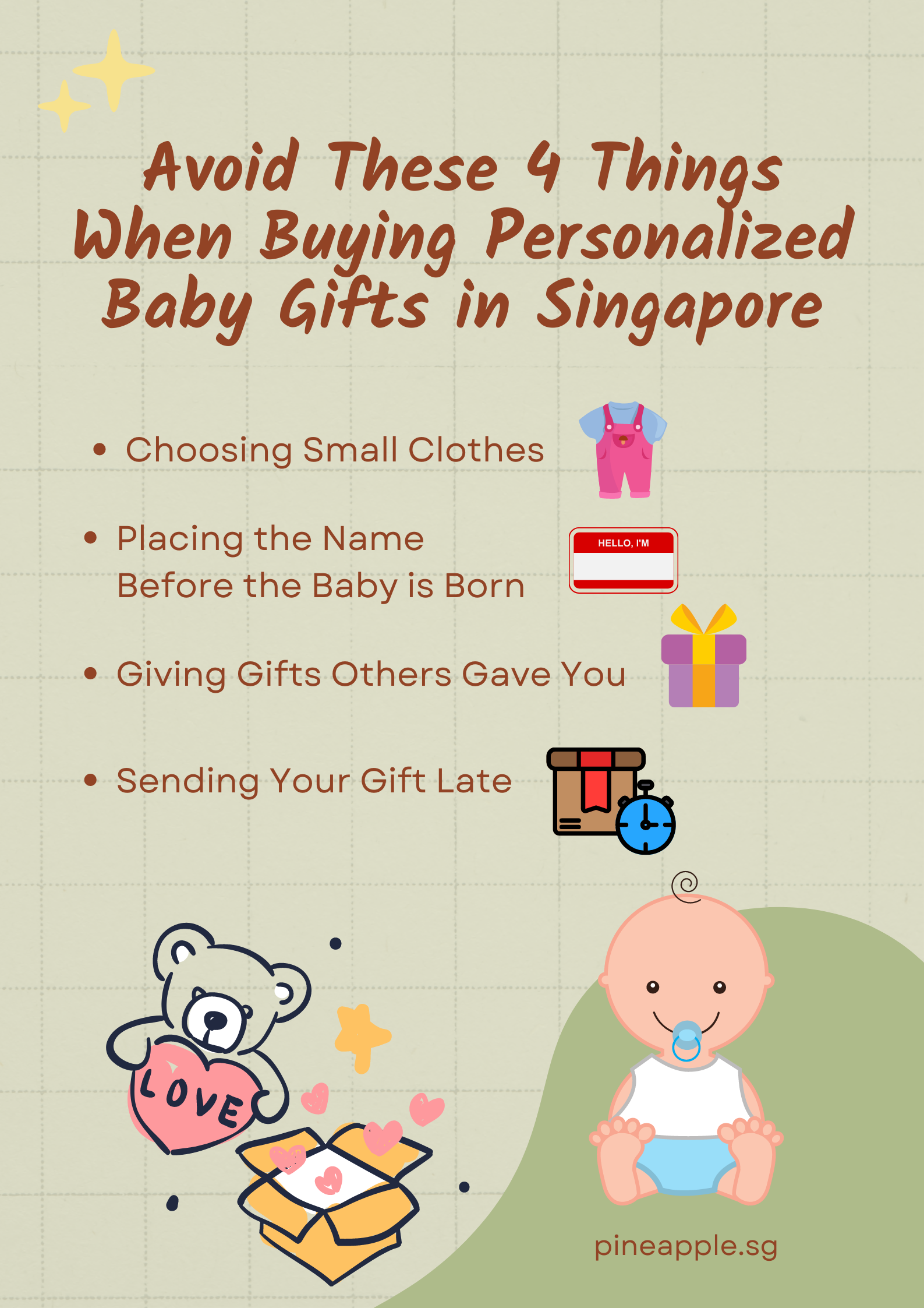 Avoid These 4 Things When Buying Personalized Baby Gifts in Singapore