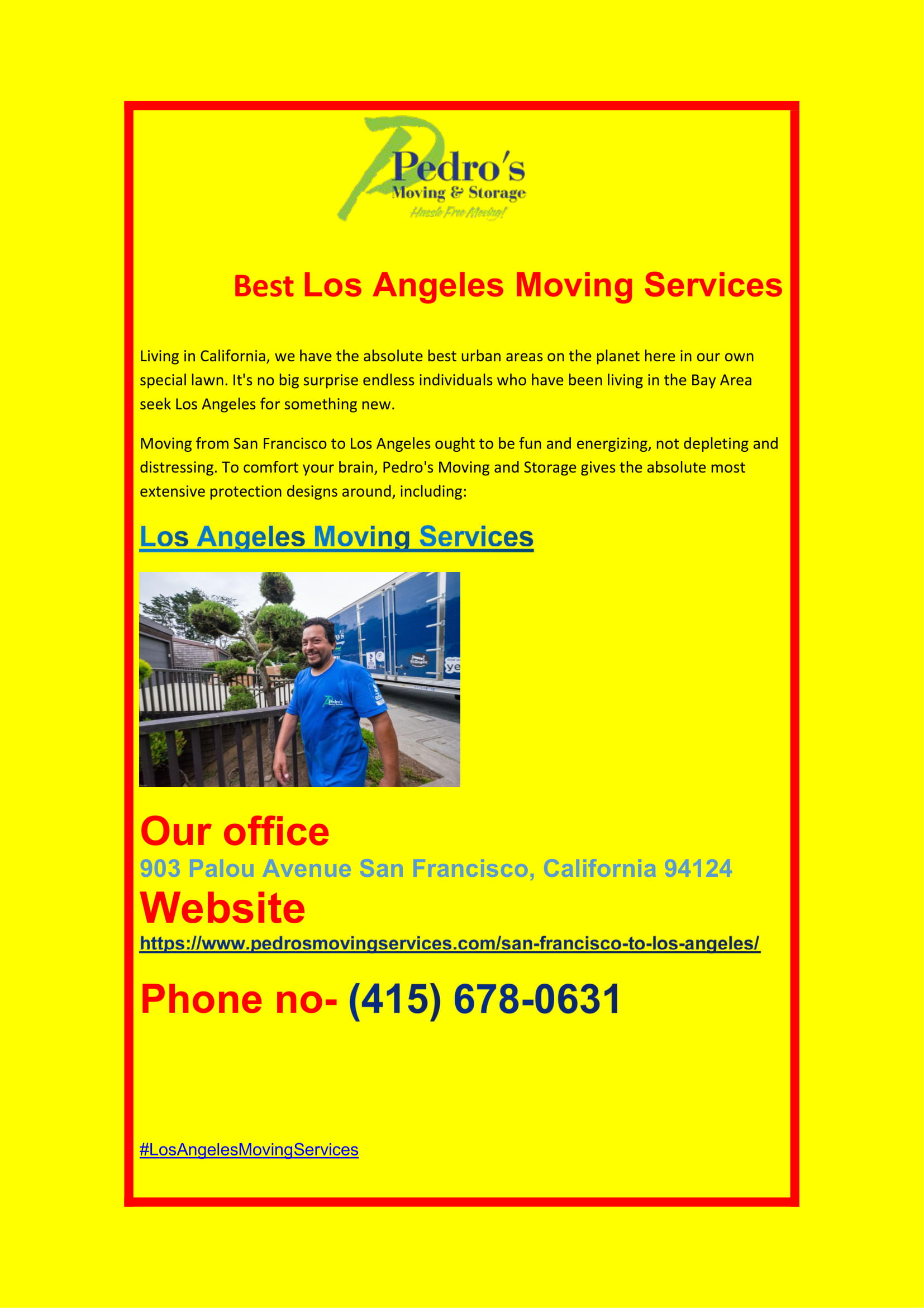 Los Angeles Moving Services
