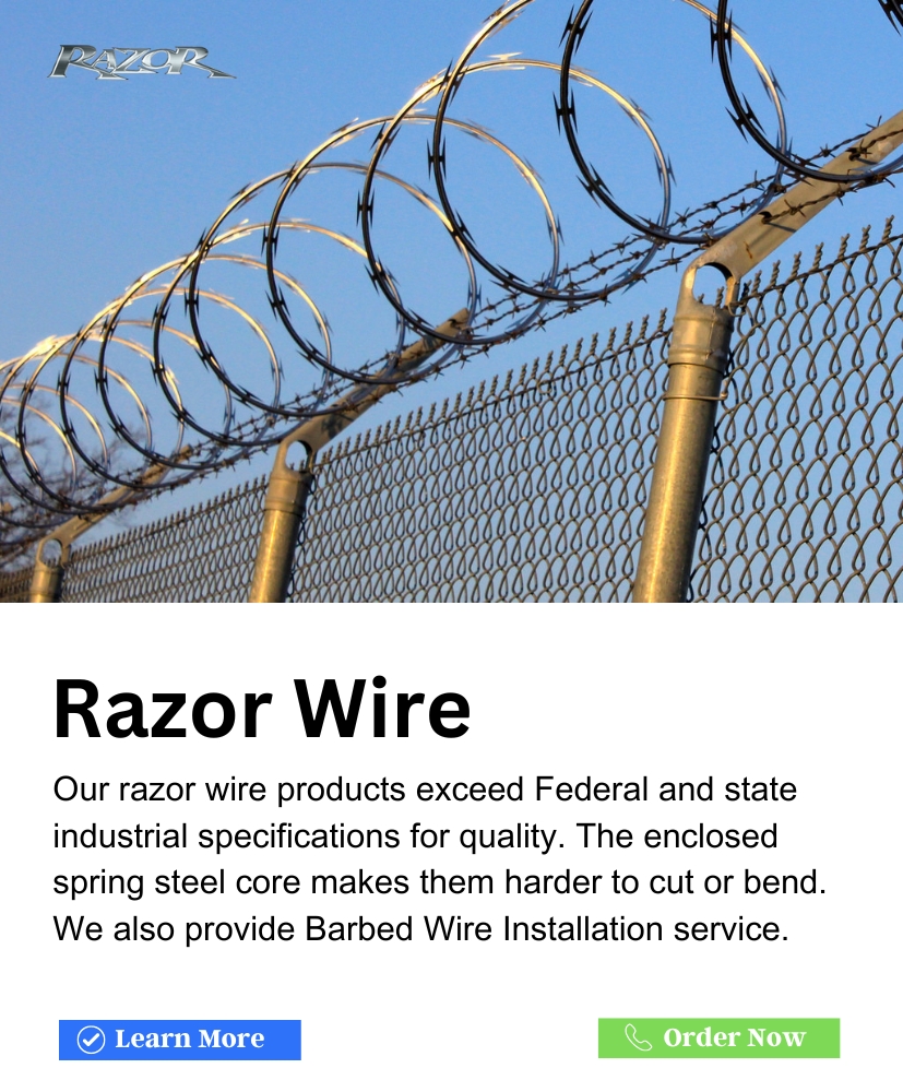All types of concertina wire installation in Rowland Heights