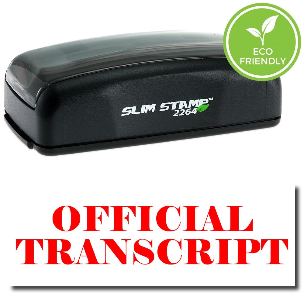 Pre-Inked Official Transcript Stamp with Vibrant Red Ink – A Smart Grading Solution for Educators