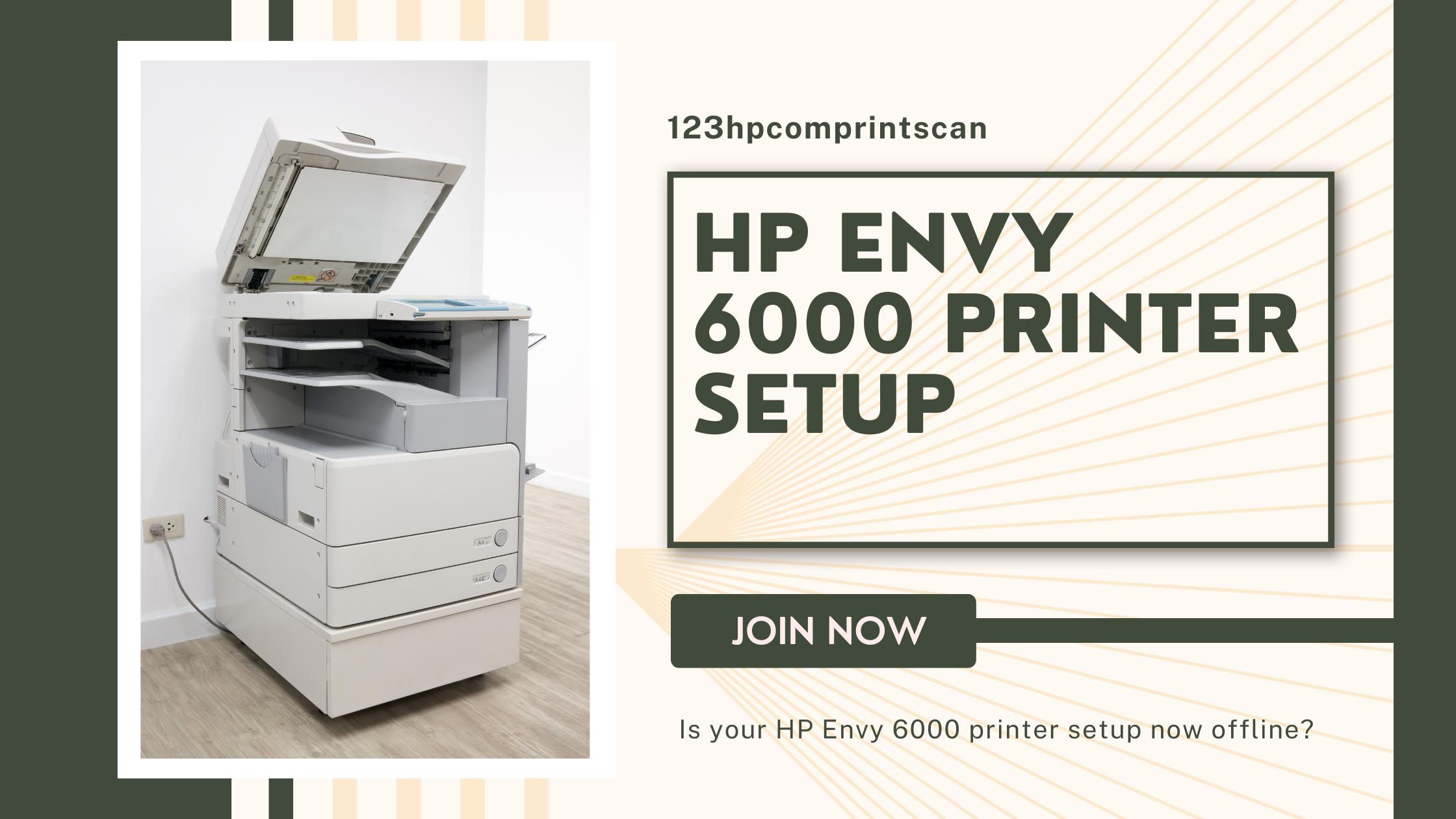 How or why do I reactivate my HP Envy 6000 printer configuration?