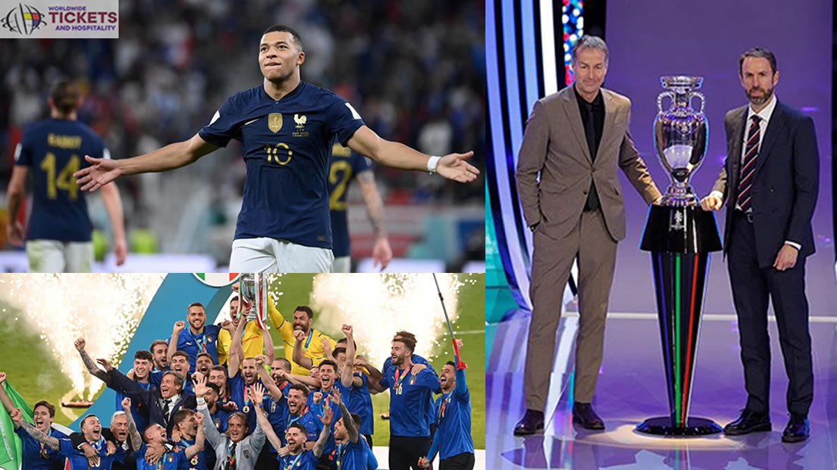 France, Italy, the Euro 2020 winner, along with Belgium and Israel, placed in the Nations League group for Euro 2024