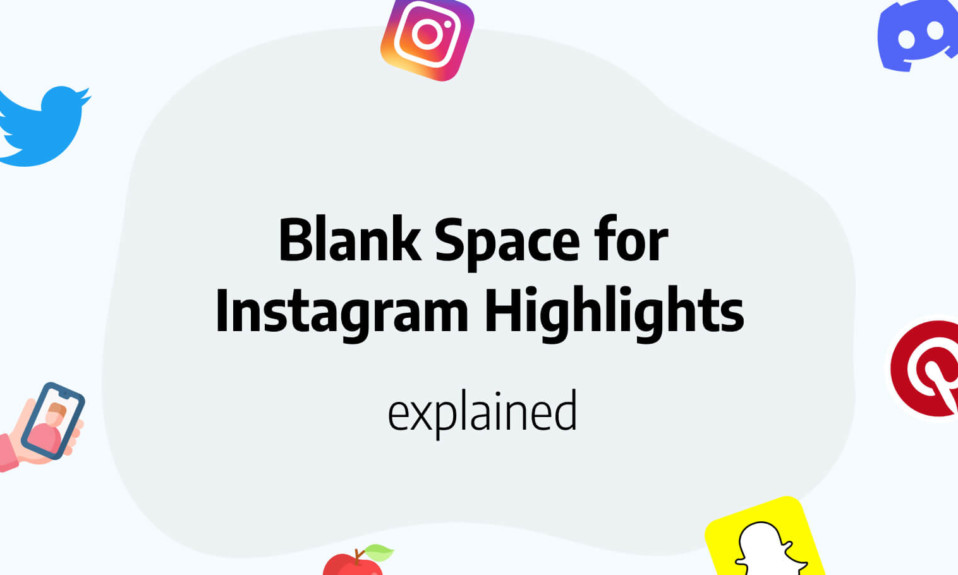 How To Add a Blank Space for Instagram Highlight