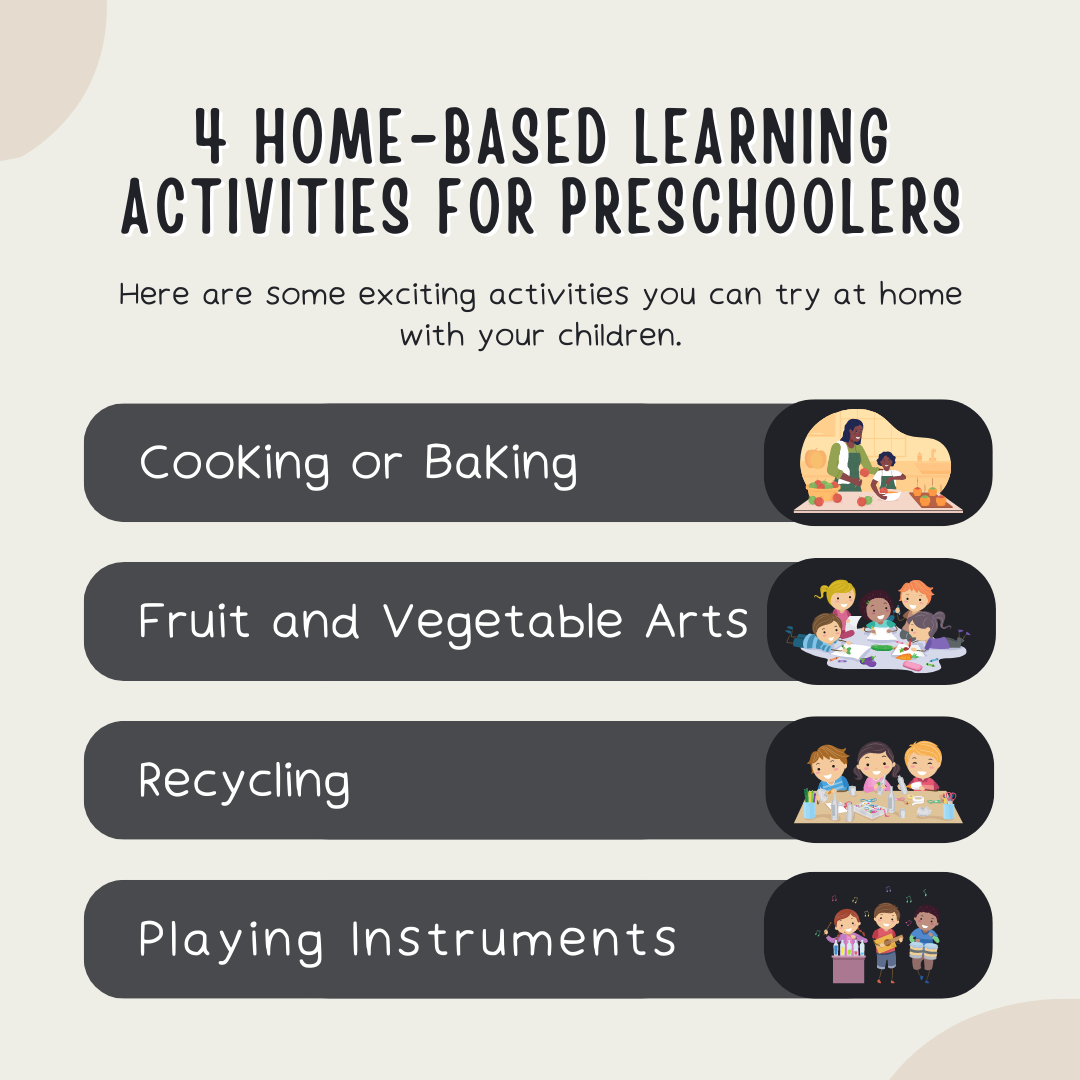 4 Home-Based Learning Activities for Preschoolers