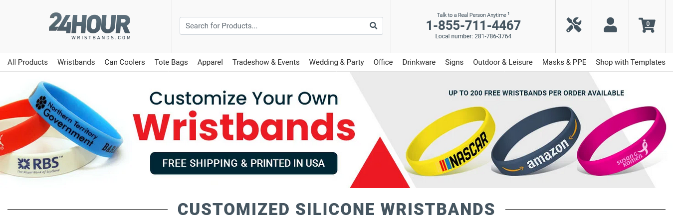 CUSTOMIZE YOUR WRISTBAND TODAY!