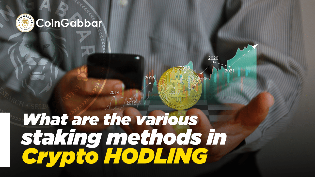 What are the various staking methods in Crypto HODLING.