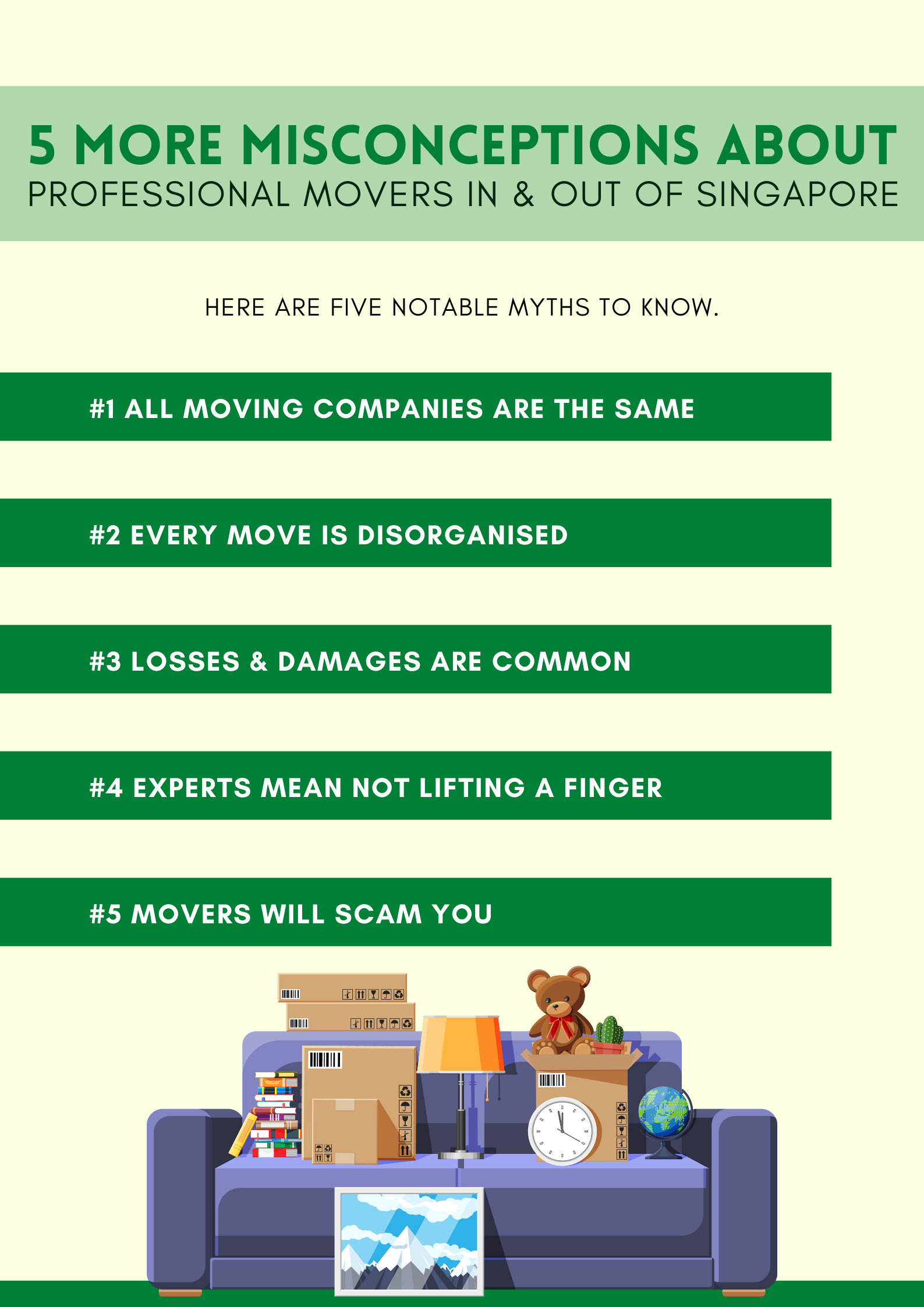 5 More Misconceptions About Professional Movers In & Out of Singapore