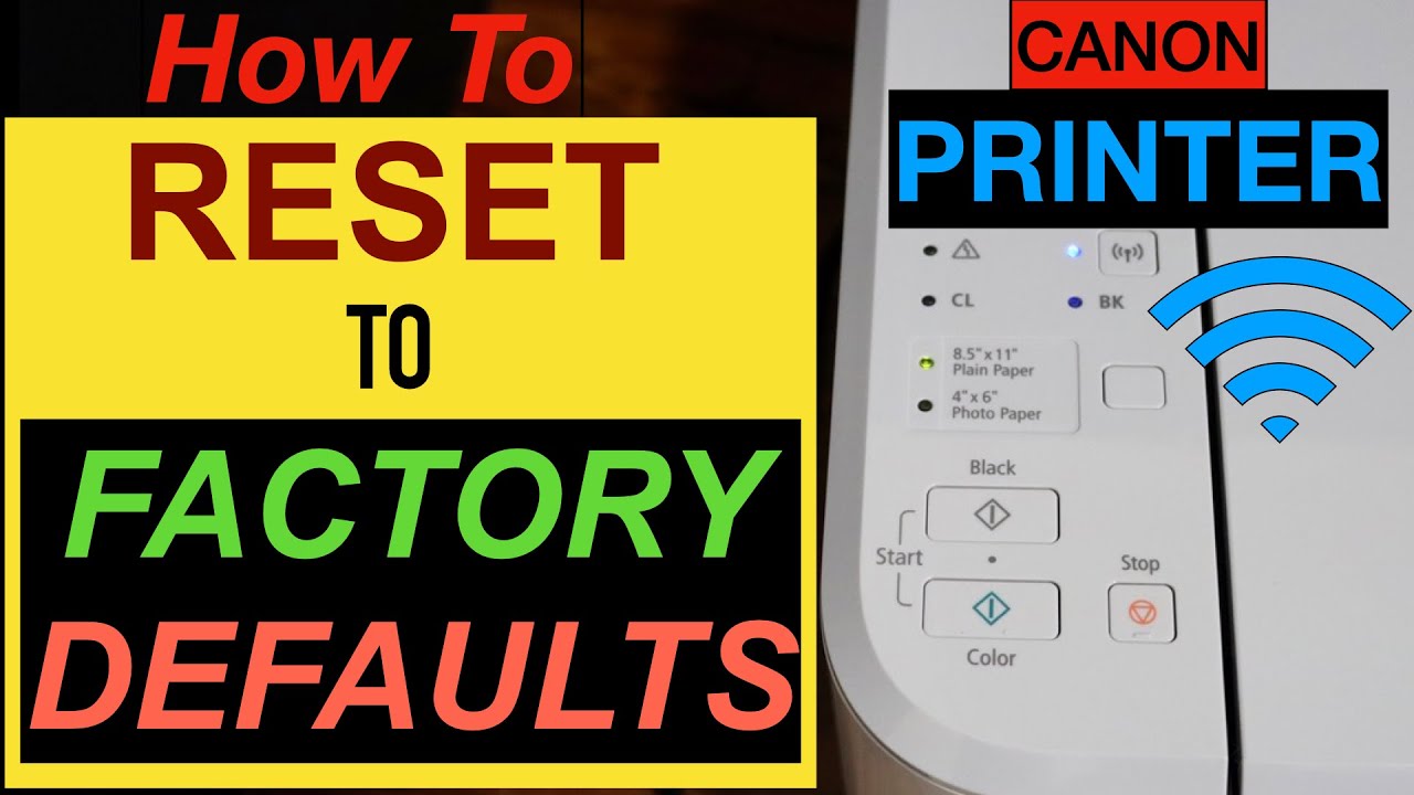 Tips to Reset Canon Printer to Its Factory Settings