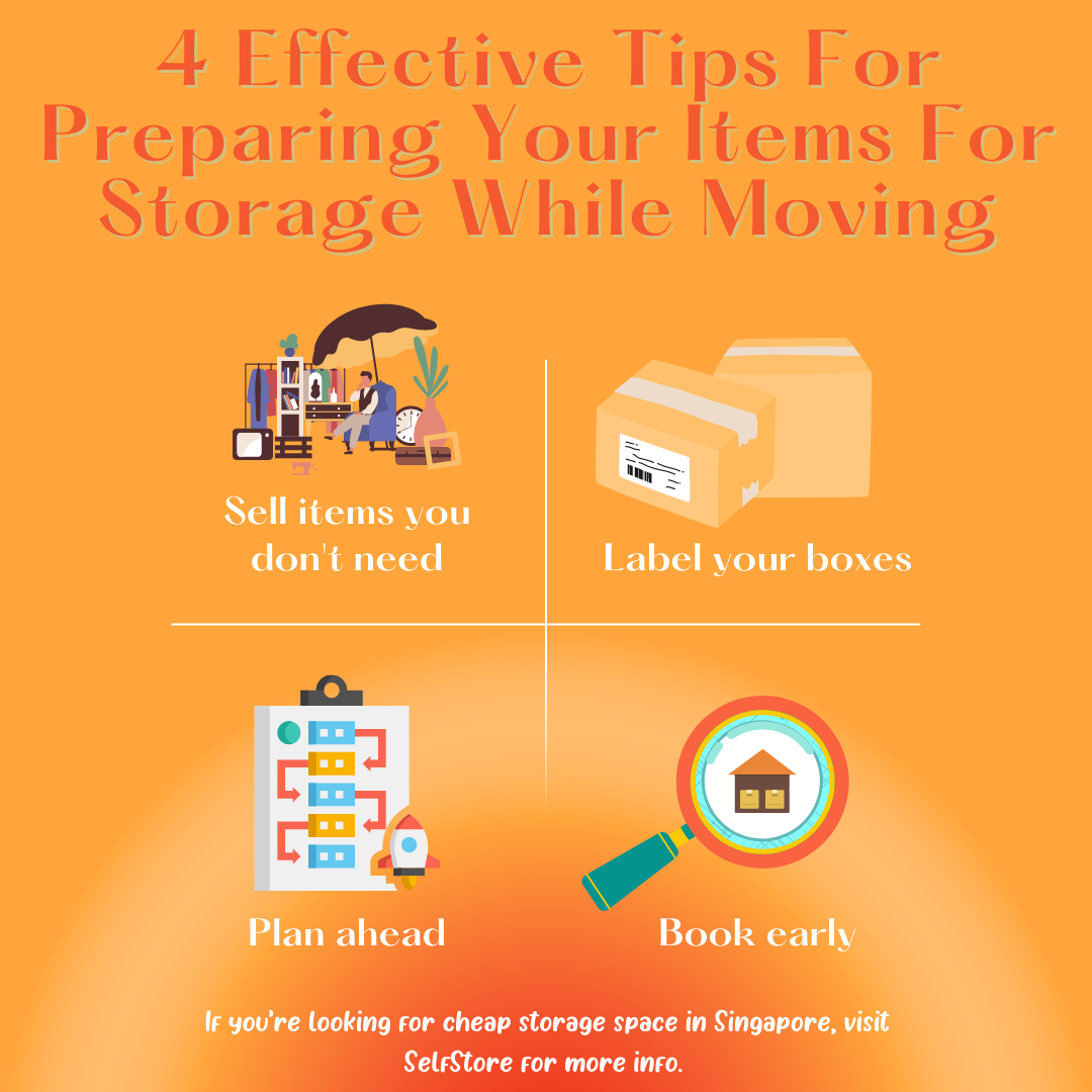 4 Effective Tips For Preparing Your Items For Storage While Moving