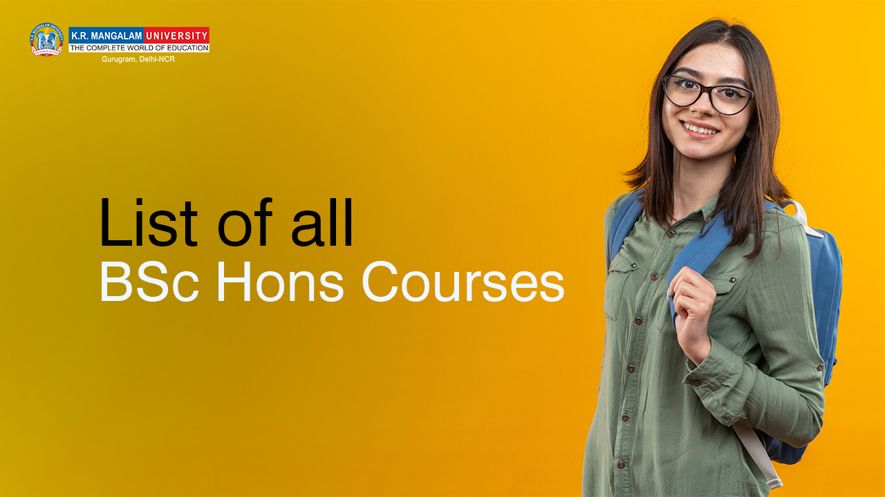 List of all BSc Hons Courses 