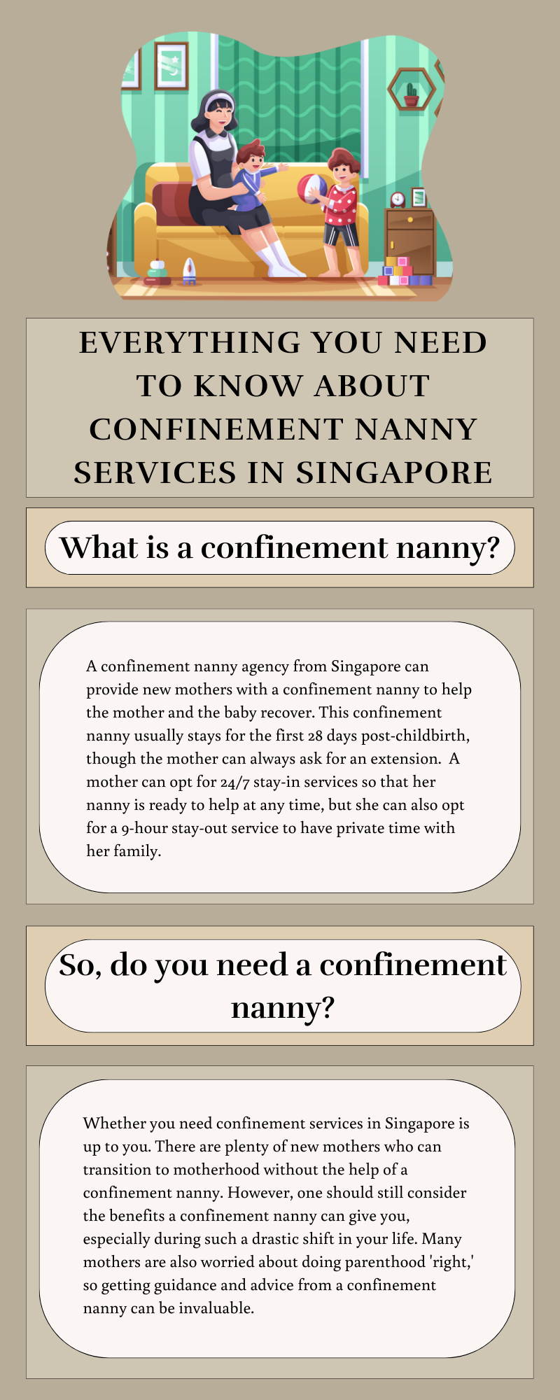 Everything You Need To Know About Confinement Nanny Services in Singapore 