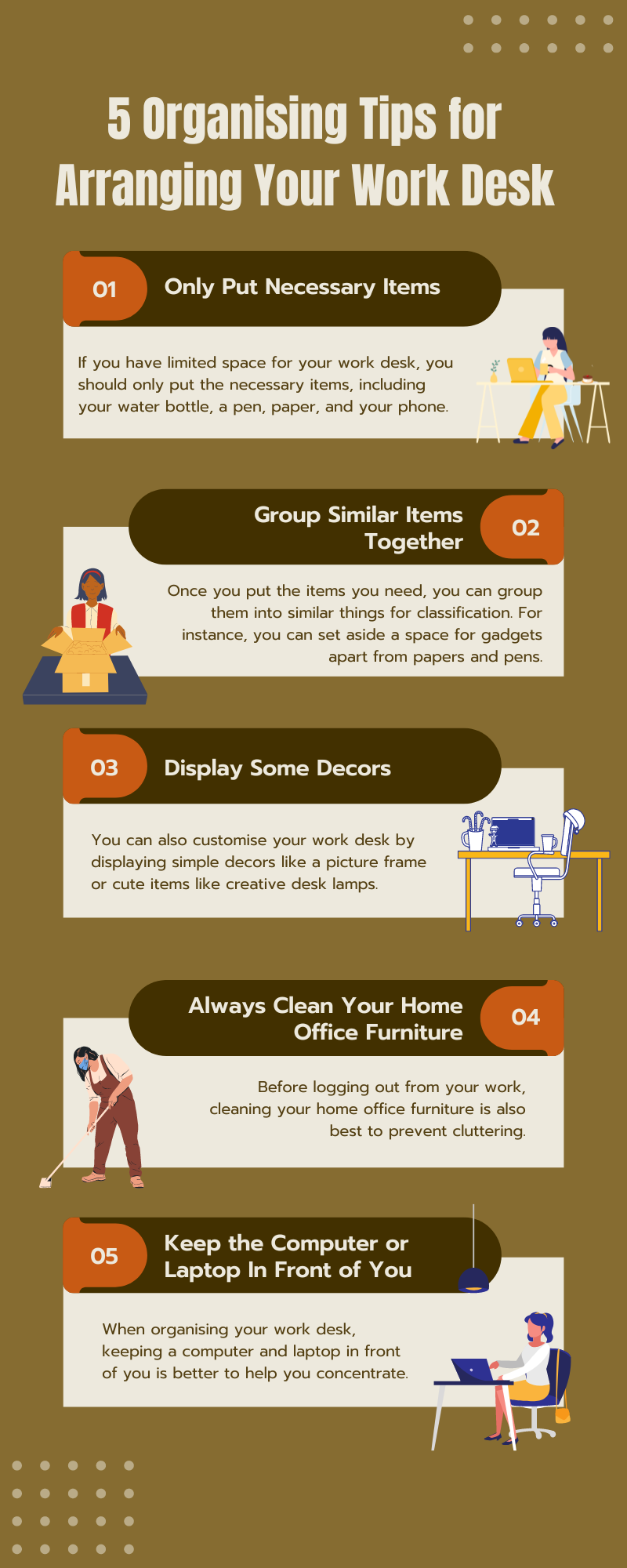 5 Organising Tips for Arranging Your Work Desk