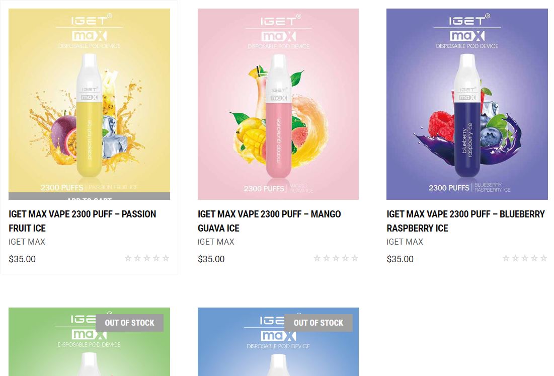 iget vape | Iget Max | Iget Bar | Iget XXL