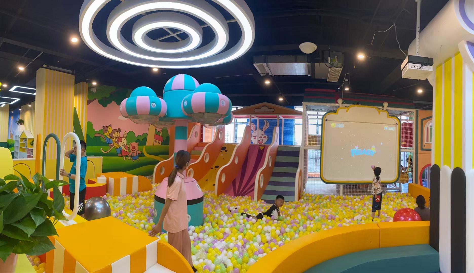 Children's indoor playground in a mall