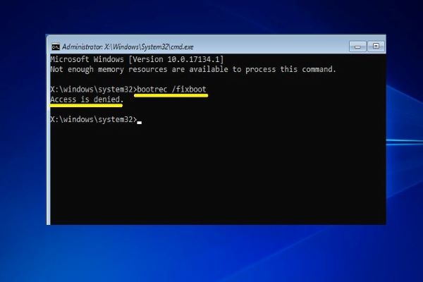 How to Fix Fixboot or Bootrec Access is Denied