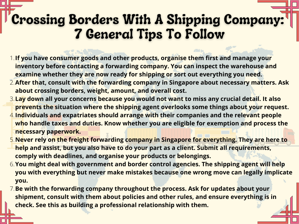 Crossing Borders With A Shipping Company: 7 General Tips To Follow