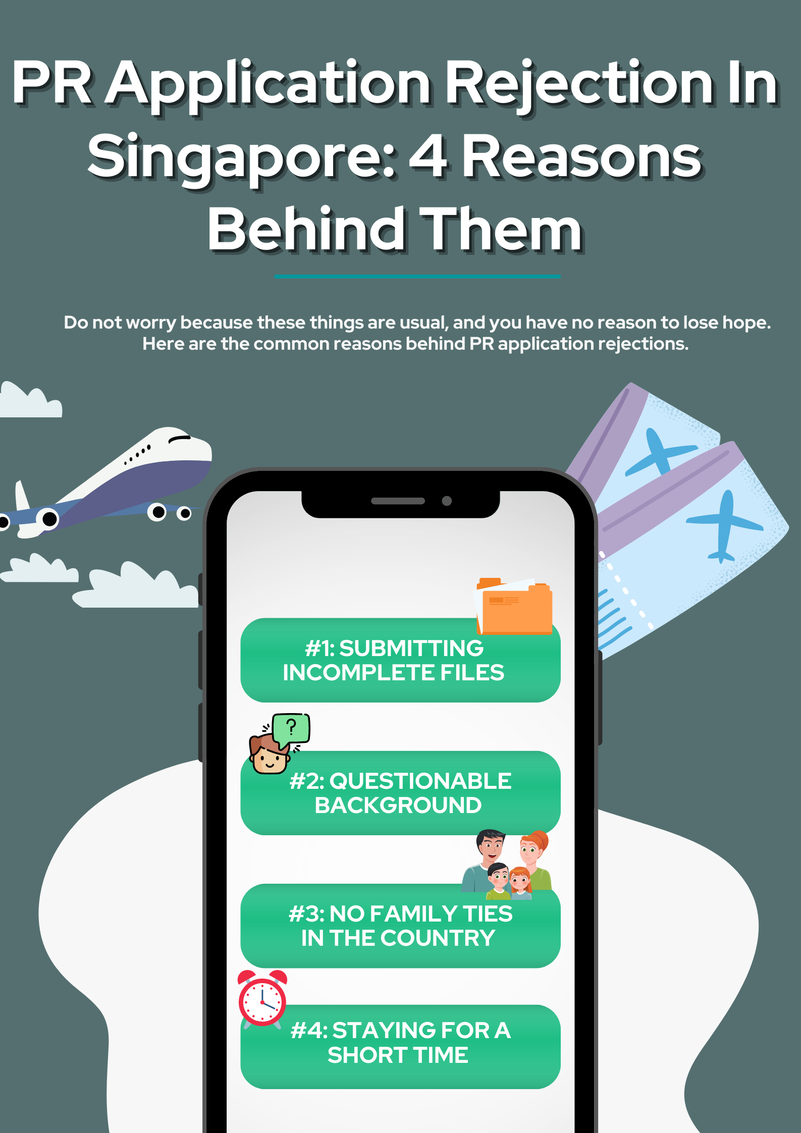 PR Application Rejection In Singapore: 4 Reasons Behind Them