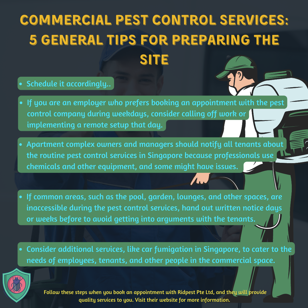 Commercial Pest Control Services: 5 General Tips For Preparing The Site